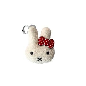 Miffy-Inspired Plush Bunny Keychain Charm